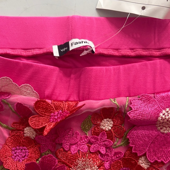 #34 Floral Pink Lace Panties - Picture 2 of 4